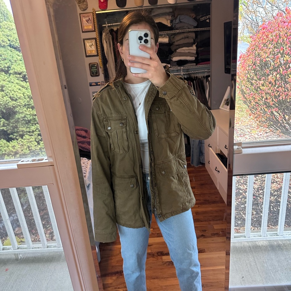 Lucky Brand Brown Military Jacket